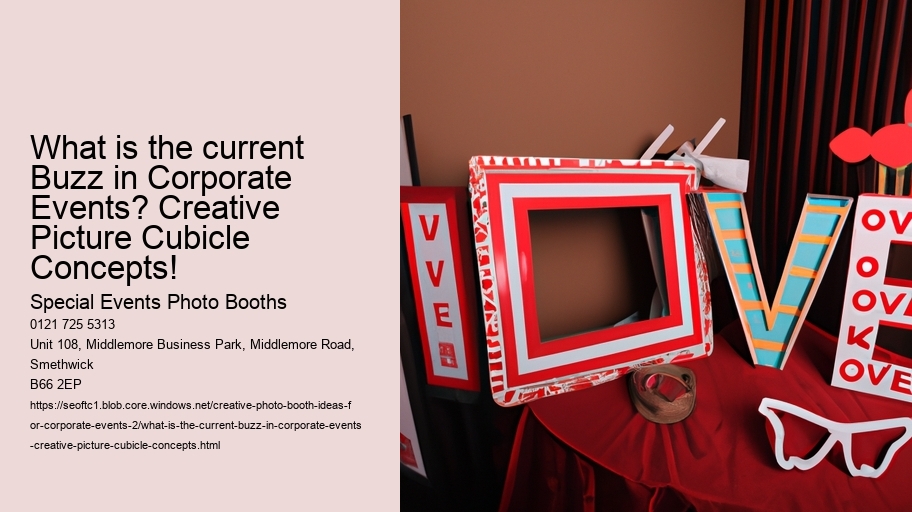 What is the current Buzz in Corporate Events? Creative Picture Cubicle Concepts!
