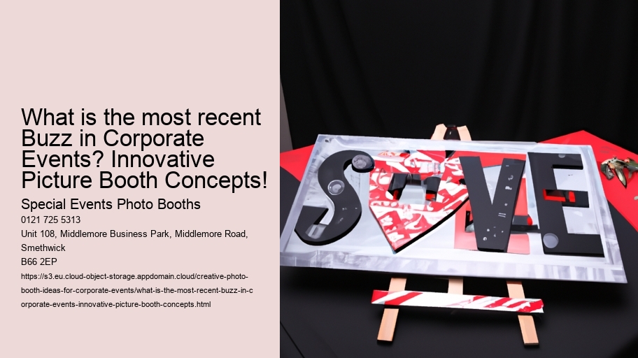 What is the most recent Buzz in Corporate Events? Innovative Picture Booth Concepts!