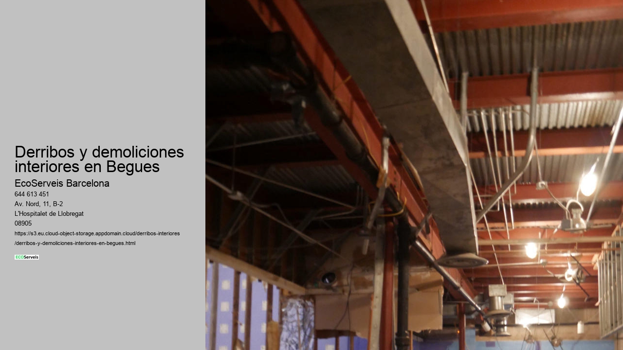 Derribos y demoliciones interiores en Begues