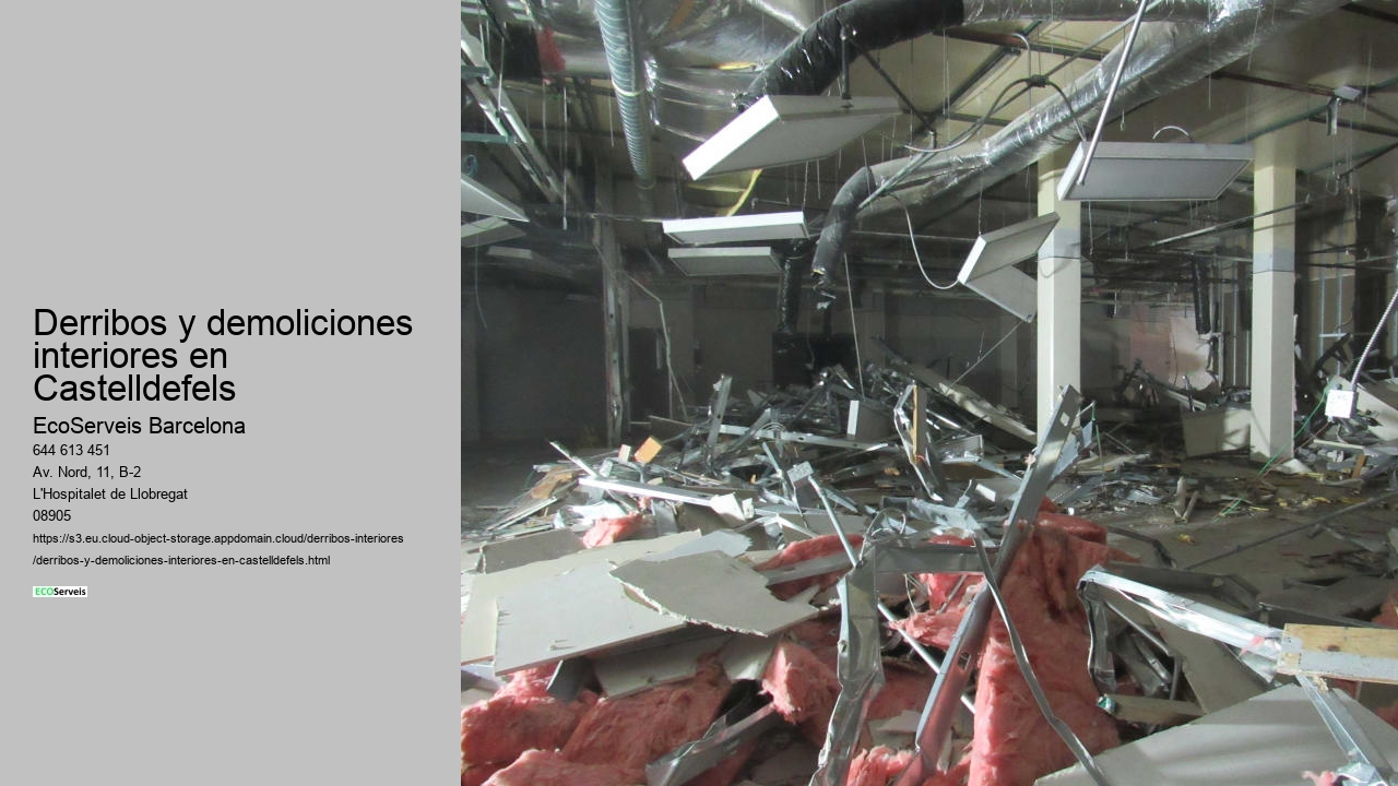 Derribos y demoliciones interiores en Castelldefels