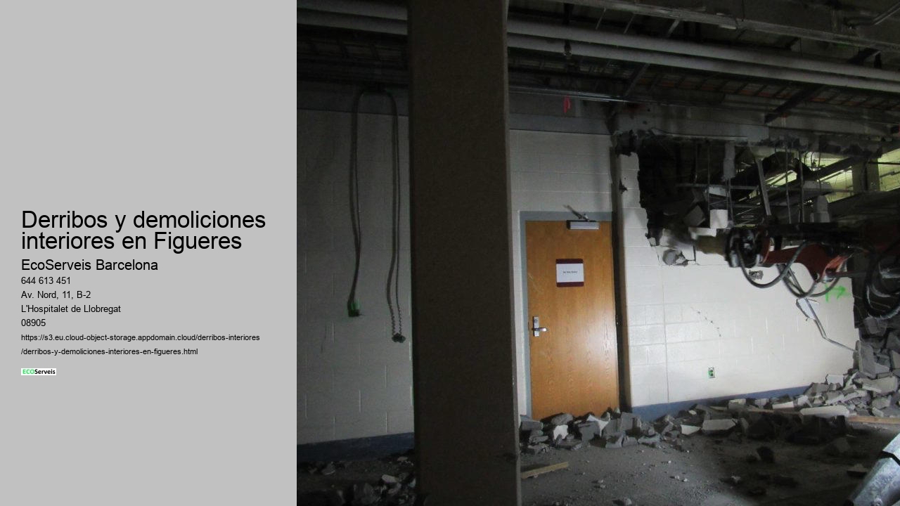 Derribos y demoliciones interiores en Figueres