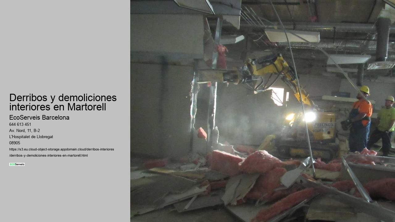 Derribos y demoliciones interiores en Martorell