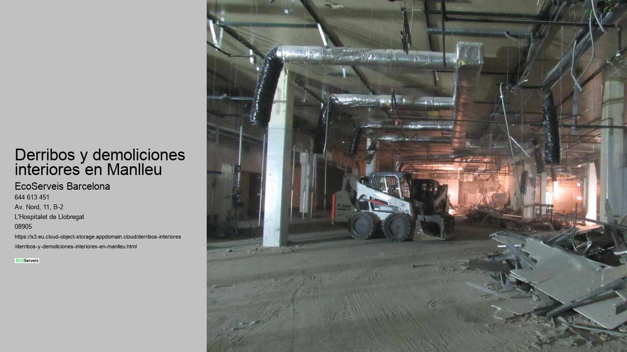 Derribos y demoliciones interiores en Manlleu